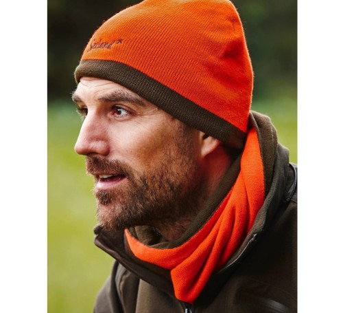 Seeland Ian Reversible Beanie - Hi-Vis Orange;Pine Green (2).jpg