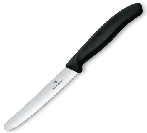 Noż stołowy i do pomidorów Victorinox Swiss Classic 6.7833 (11cm) ząbkowany - Czarny (1).jpg