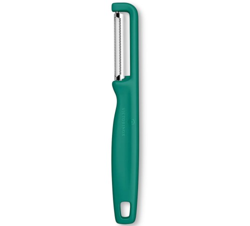 Obieraczka dwustronna Victorinox Iota 6.0943.4 ząbkowana - Zielony (1).jpg