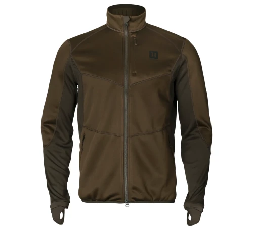 Bluza Härkila Scandinavian Fleece - Willow Green Deep Brown.webp