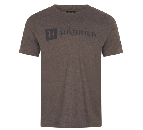 Koszulka Härkila Indentity S/S - Brown Melange