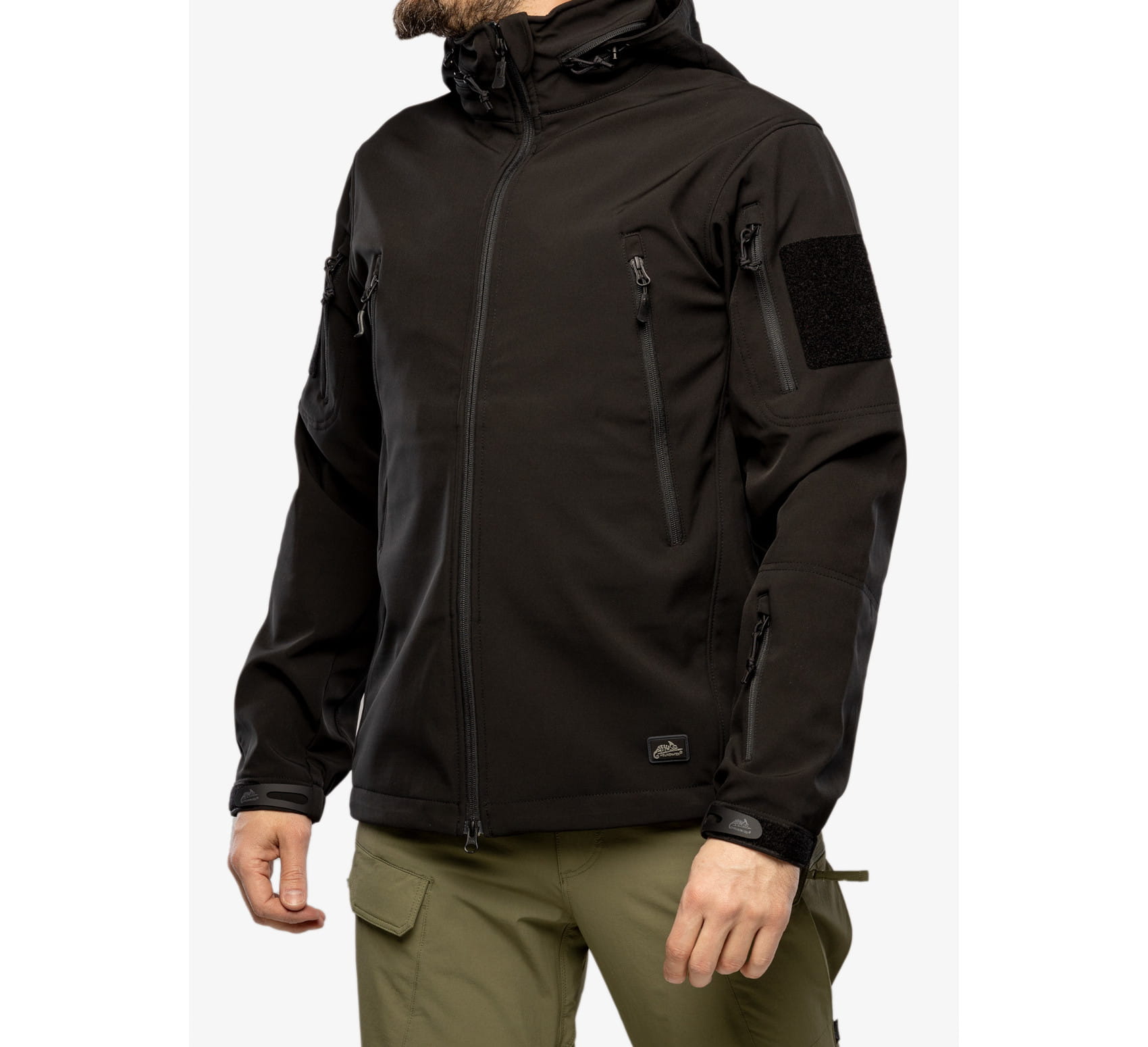 Veste Tactique Gunfighter HELIKON - Olive - Coupe-vent à Capuche - Taille à Vérifier - Neuve étiquetée